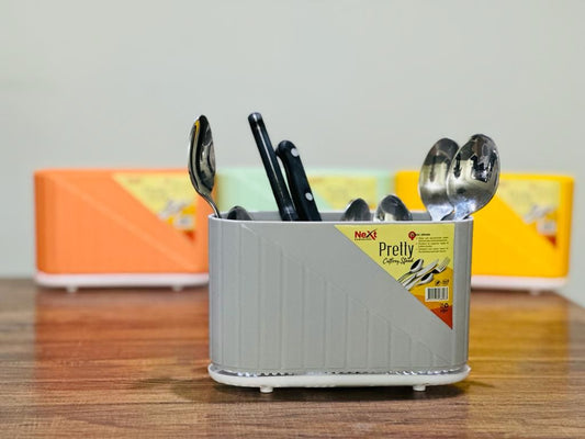 Pretty Cutlery Stand - Stainless Steel Organizer