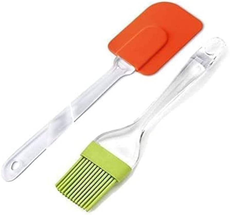 2 IN 1 Spatula And Brush - Silicone Kitchen Tool
