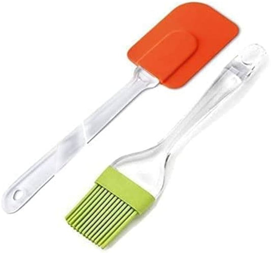 2 IN 1 Spatula And Brush - Silicone Kitchen Tool