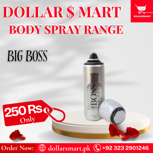 B-Boss Fresh Deodorant Natural Body Spray-200ml Works Like Magic Smells From Heaven