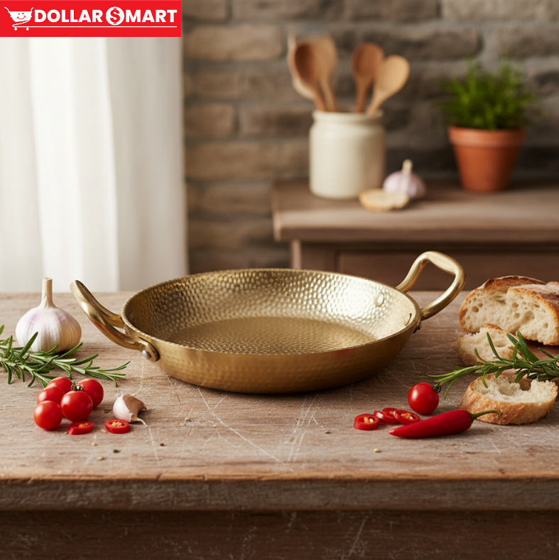 Golden Karahi 26CM - Elegant & Durable Cookware for Special Occasions