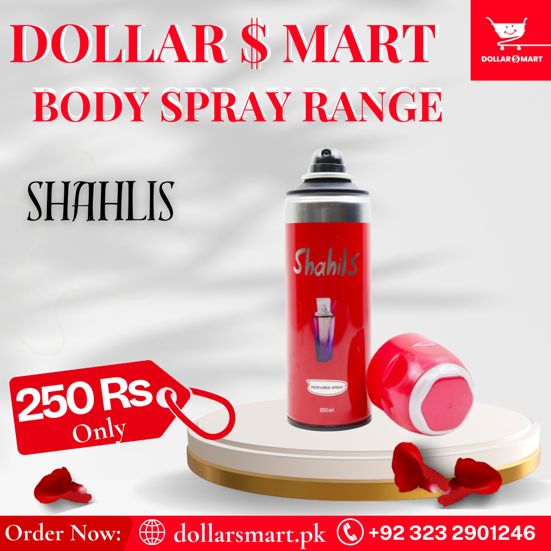Shalis Red Body Spray For Women 200ml