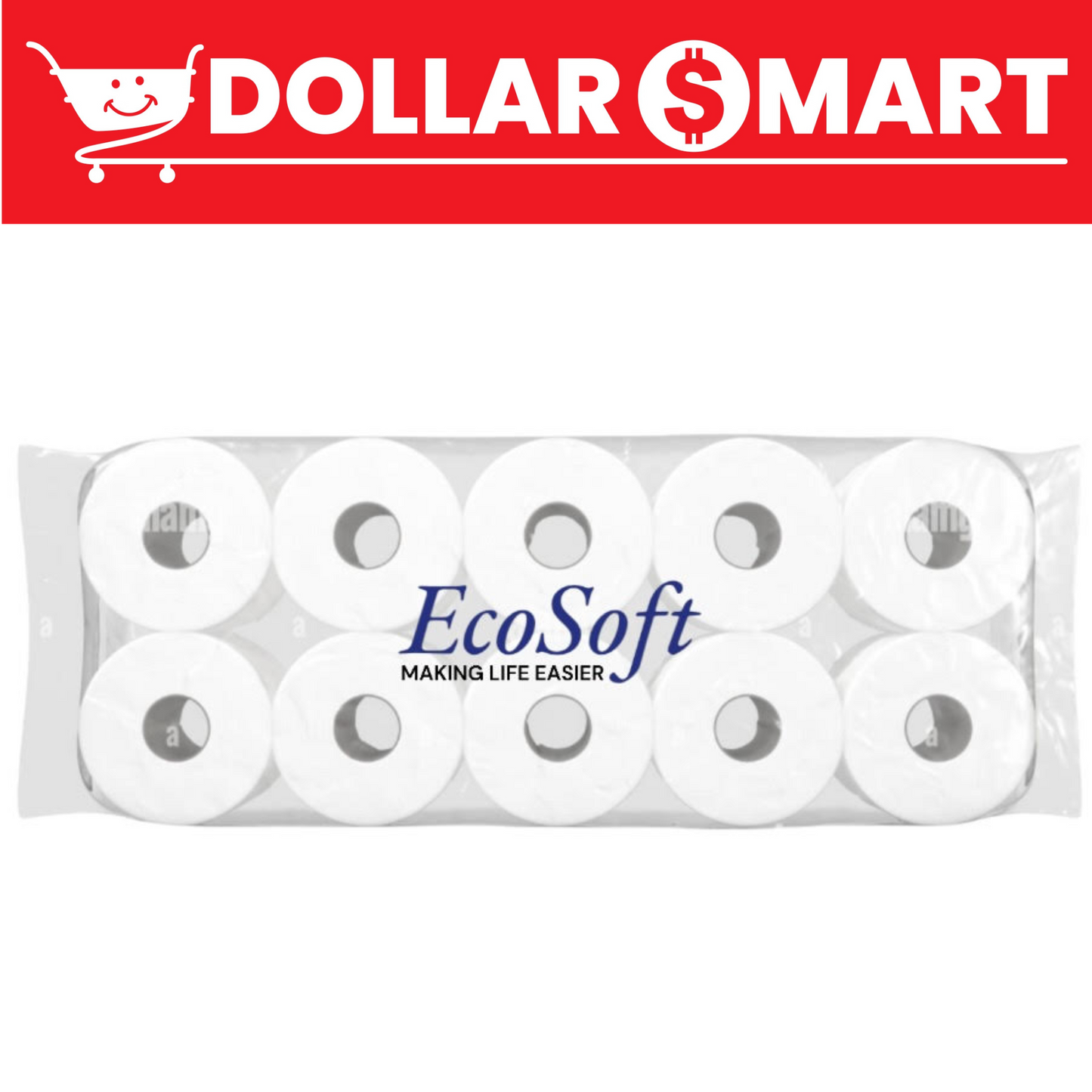 EcoSoft Toilet Roll Bigger (Pack of 10 Rolls) | Eco Soft Ben 10 Tissue