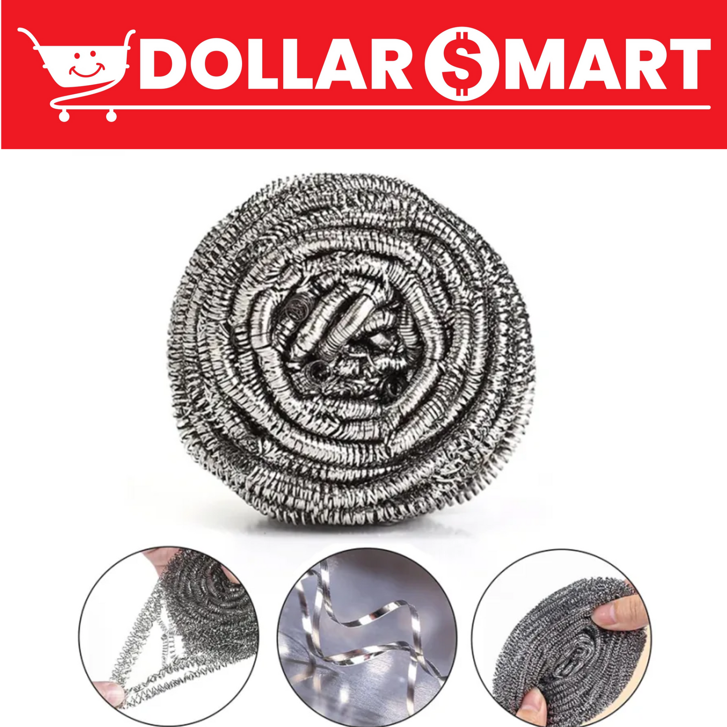 Stainless Steel Dish Washing Sponge – Kochi – Wool - Joona – Scrub - Bartan Dhony Wali Kochi - SPONGE SINK CLEANER STAINLESS STEEL WOOL&nbsp; | Pack of 2&nbsp;