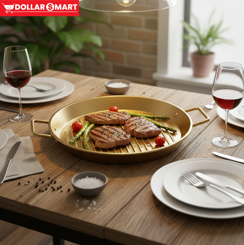 Golden Karahi 22CM - Elegant & Durable Cookware for Special Occasions
