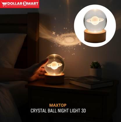 Crystal Lamp Wood