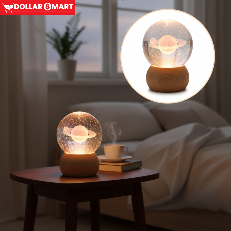 Crystal Lamp Wood