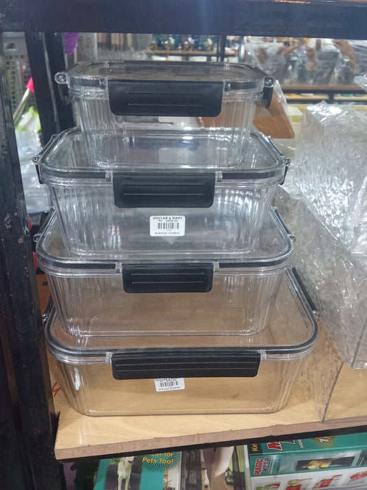ACRYLIC STORGE BOX 4PCS
