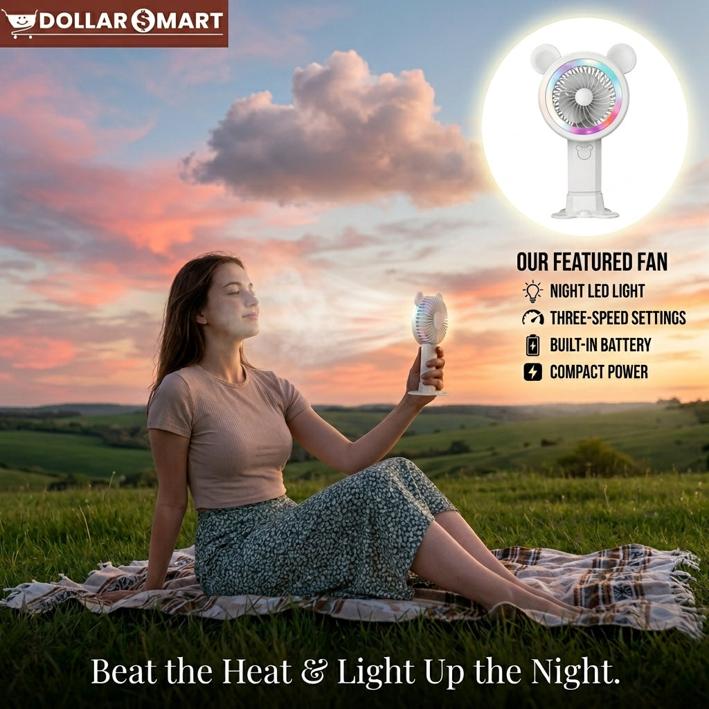 RGB Mini Fan - Dollar$ Mart