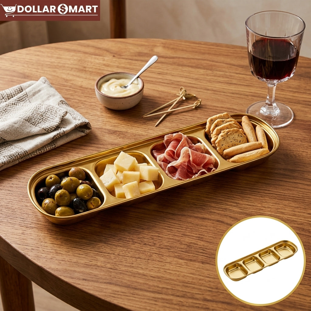 Gloden Sauce Tray 4 Portion - Dollar$ Mart