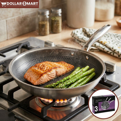 Frying Pan set of 3 24/26/2cm - Dollar$ Mart