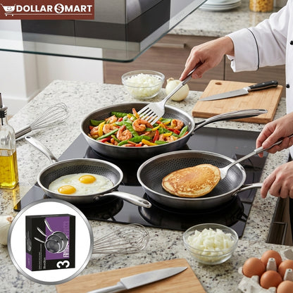 Frying Pan set of 3 24/26/2cm - Buy Online Pakistan