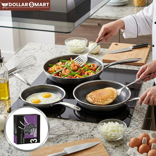 Frying Pan set of 3 24/26/2cm - Buy Online Pakistan