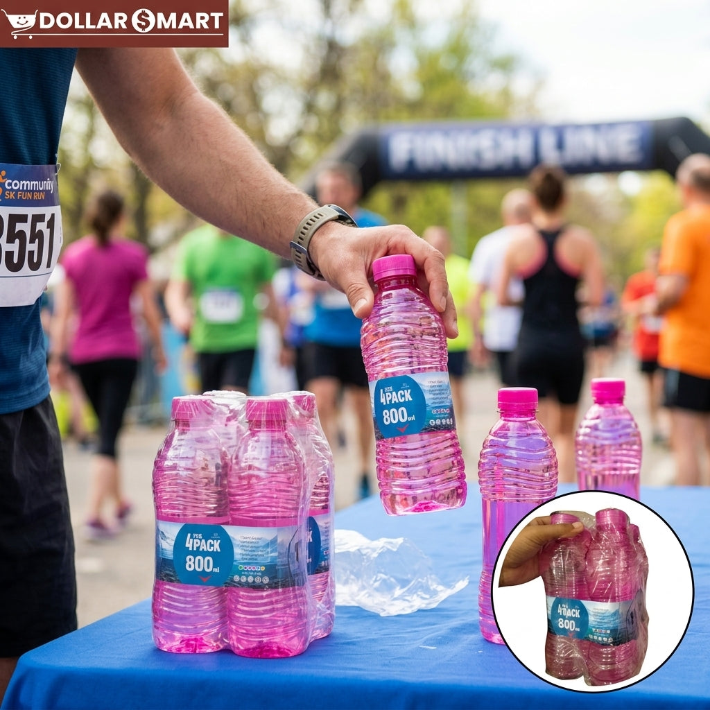 Water Bottle 4pcs - Dollar$ Mart