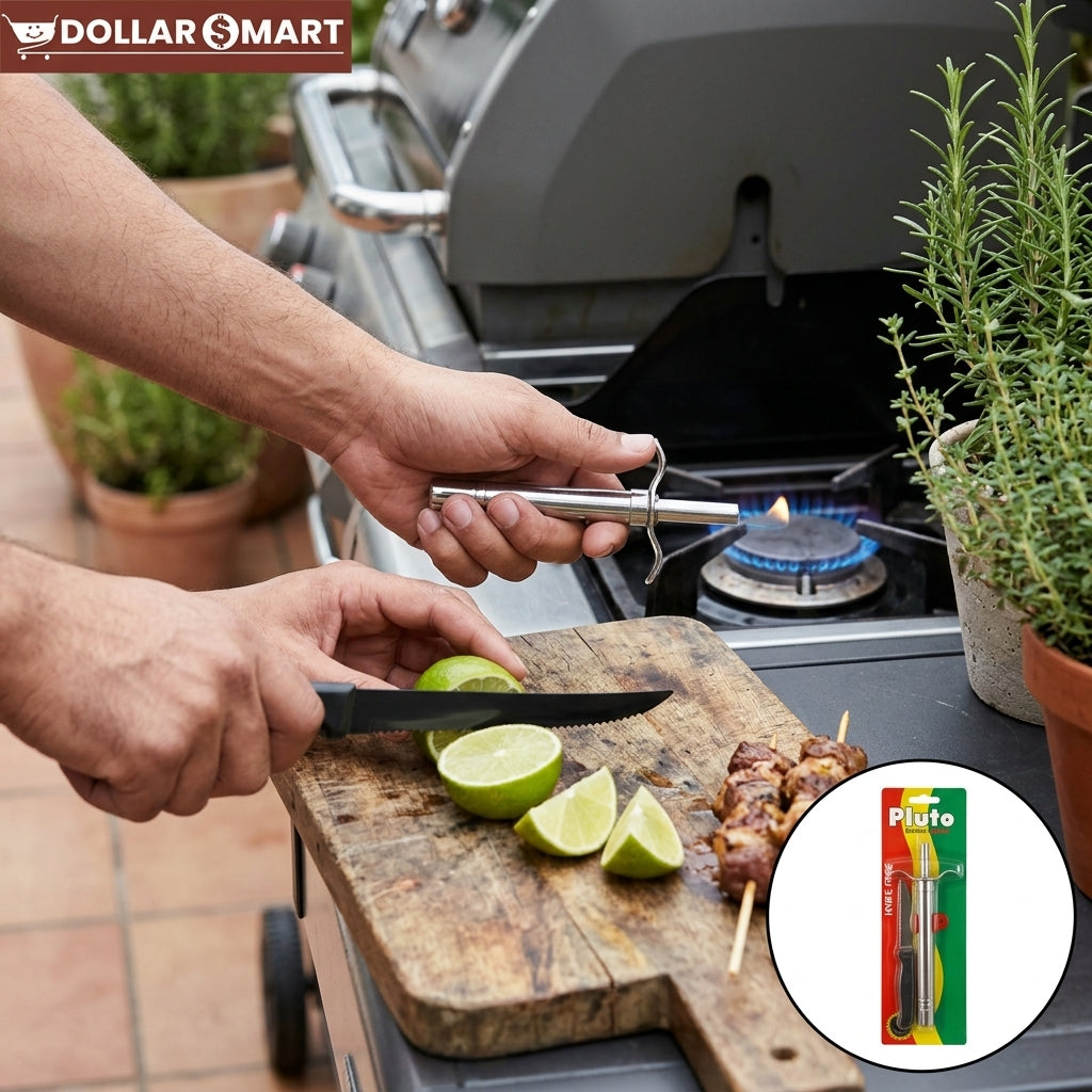 Kitchen Knife and Lighter