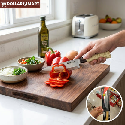 Knife with Wooden Handle