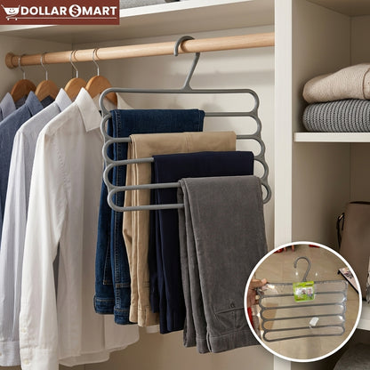 5 Layer Anti Slip Hanger in closet organizer