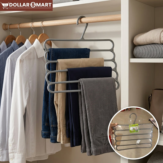 5 Layer Anti Slip Hanger in closet organizer