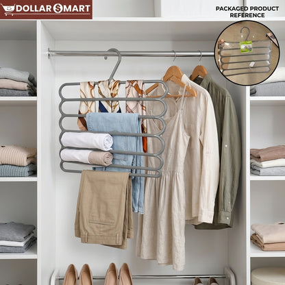 5 Layer Anti Slip Hanger holding garment
