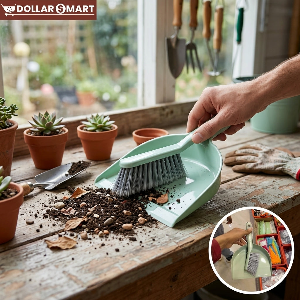 Dust Pan with Brush