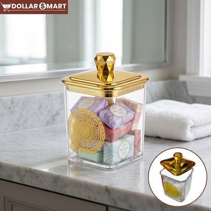 Jar With Golden Lid