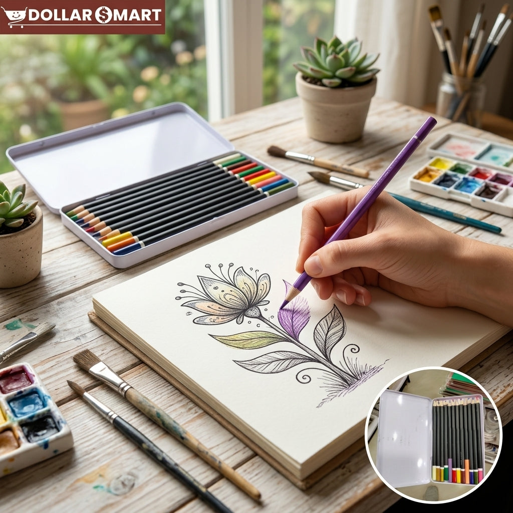 Color Pencil Metal Box