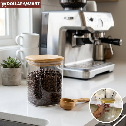 Glass Spice Food Jar square