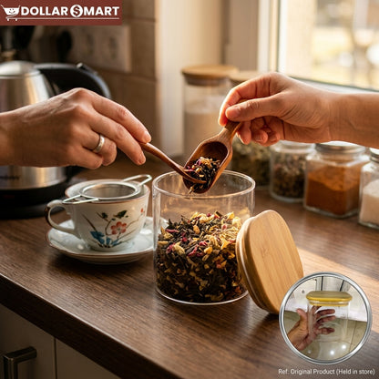 Glass Spice Food Jar square