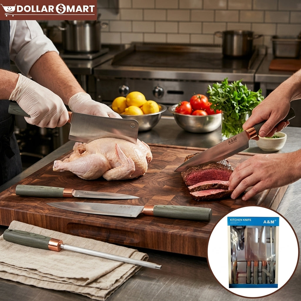 A&M Kitchen Knife Set of 6 - Buy Online Pakistan