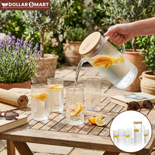 Welldeco Water Jug with 6 Glass - Buy Online Pakistan