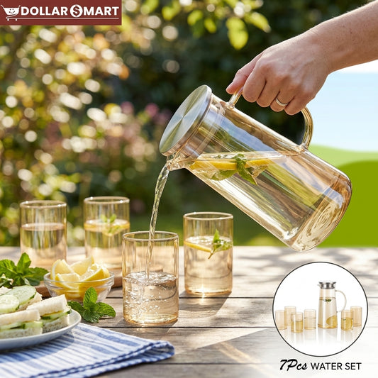 Welldeco Water Jug with 6 Glass - Buy Online Pakistan