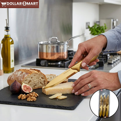 Golden Knife Set Of 6 - Dollar$ Mart