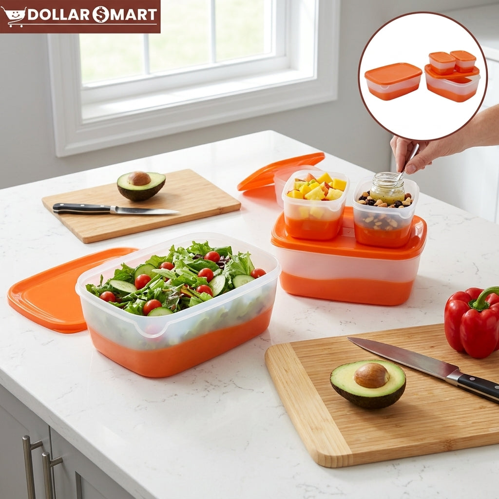 Airtight Food Container set of 4 pcs - Dollar$ Mart