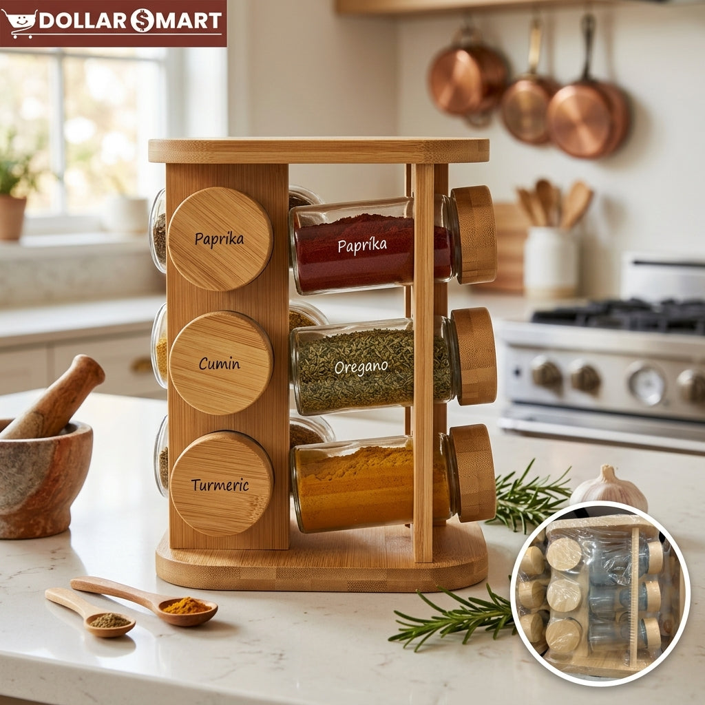 Spice Carousel 12 Bottle - Dollar$ Mart