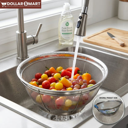 SS Strainer Round - Dollar$ Mart