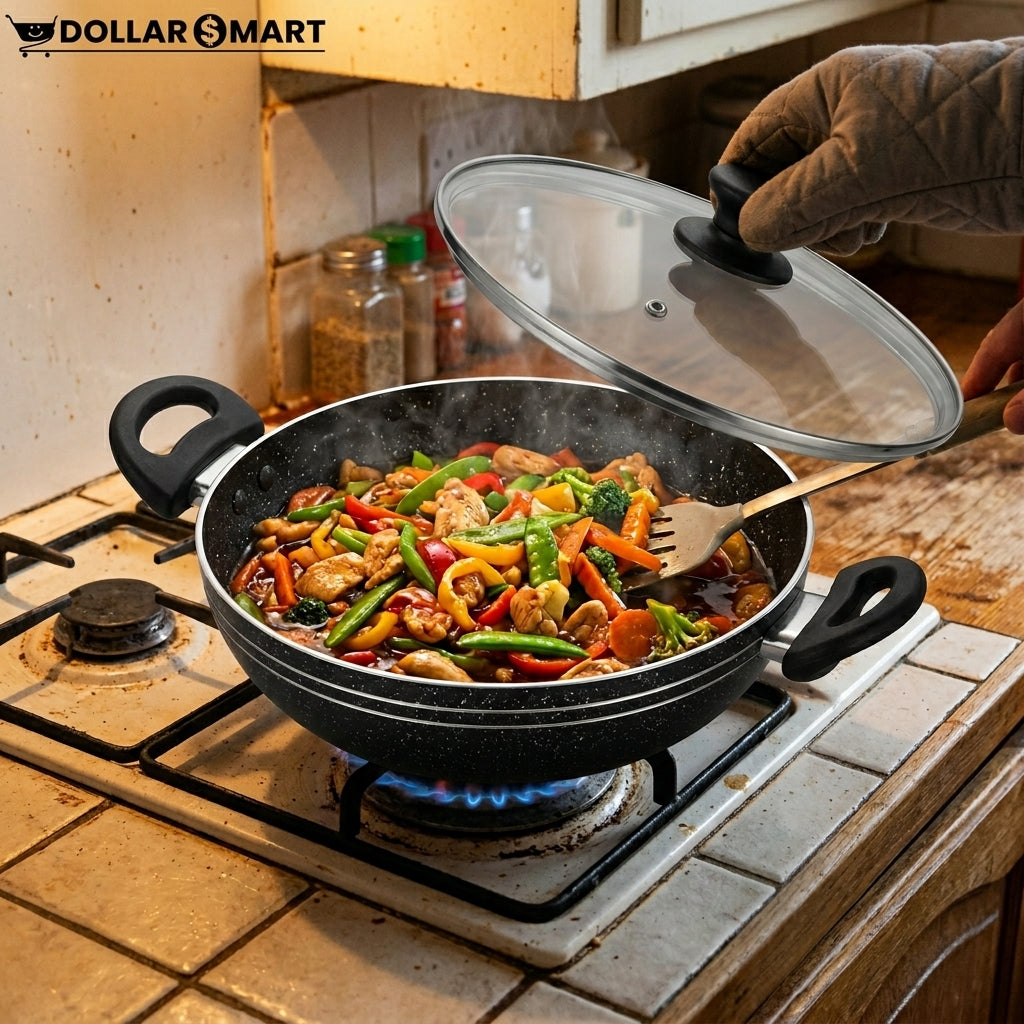 Thai Wok Marble Coated - Dollar$ Mart