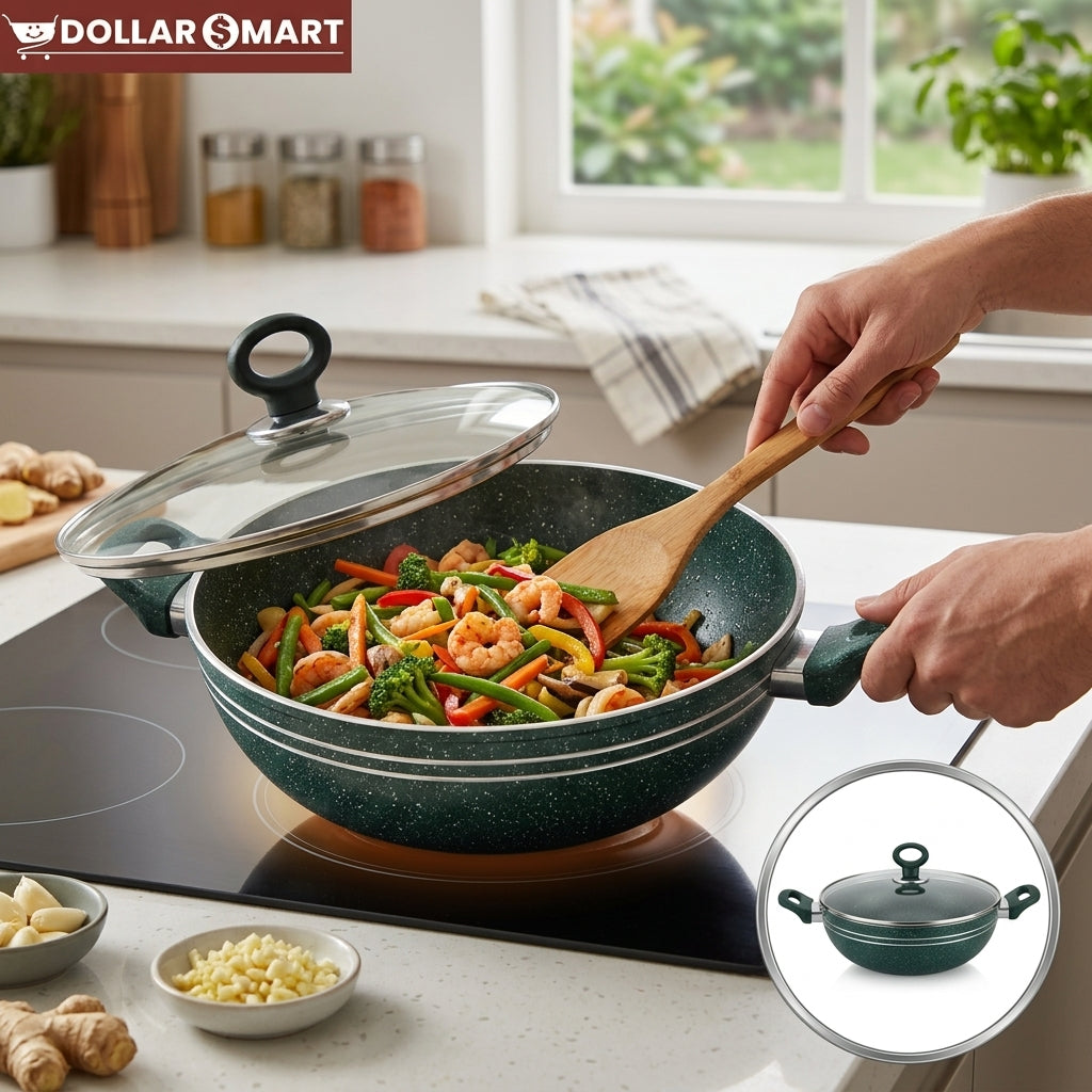 Thai Wok Marble Coated - Buy Online Pakistan