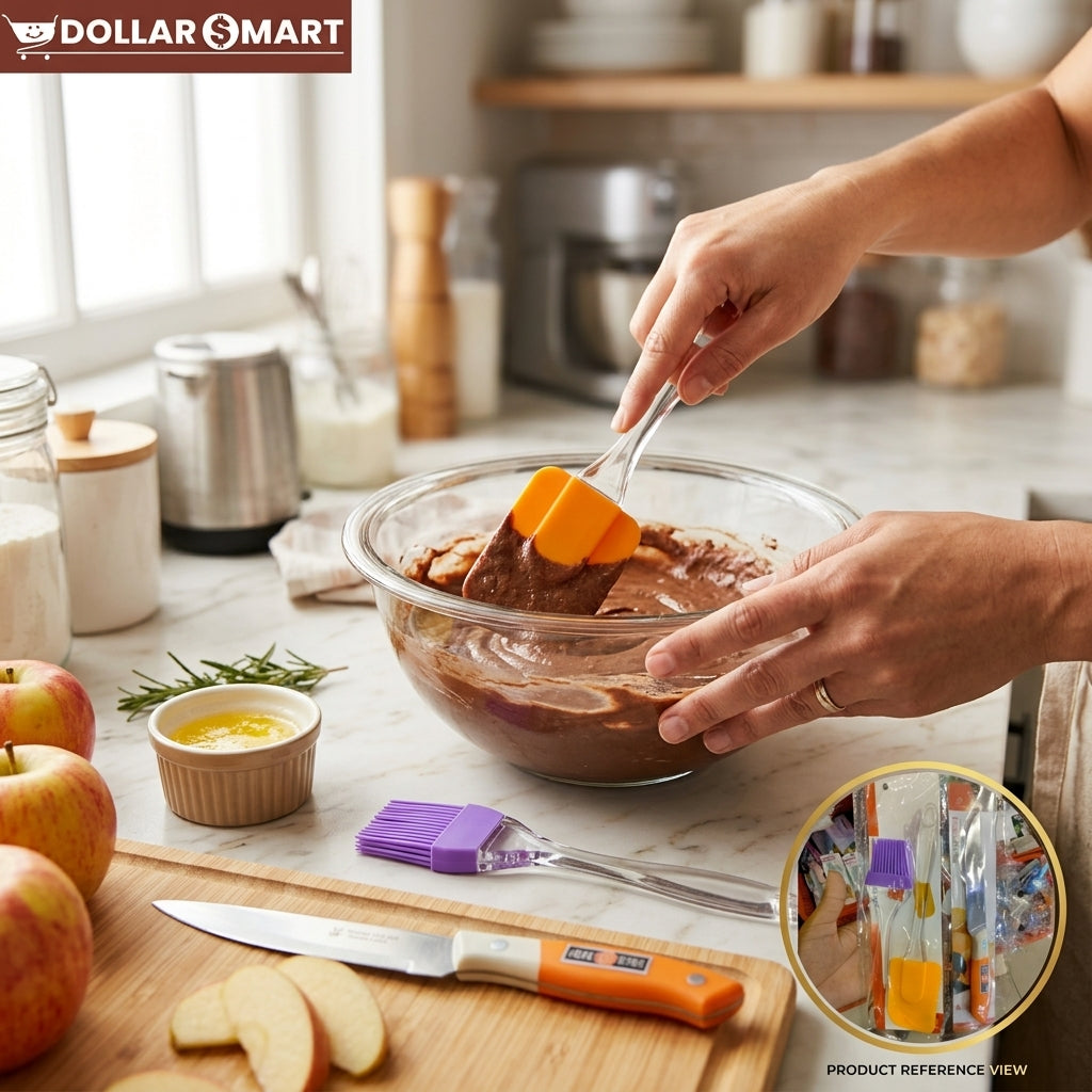 Knife, Spatula and Brush Set - Dollar$ Mart