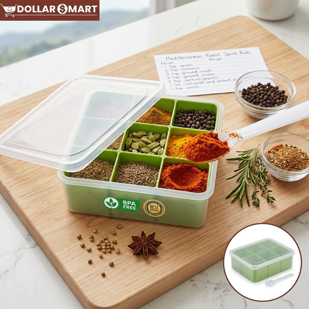 Spice Box 9 Portion Multicolor - Dollar$ Mart