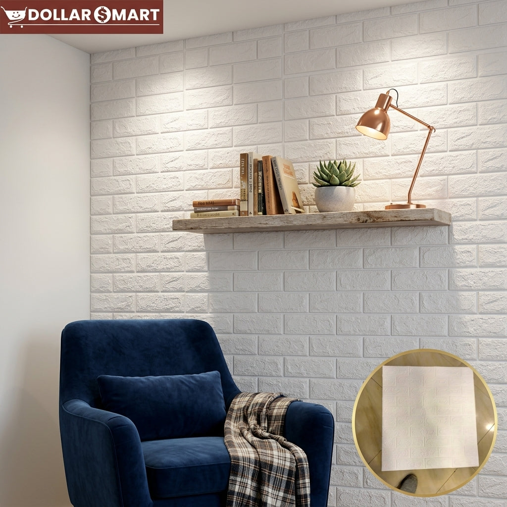 Pack of 4 Brick Sheet for Wall
