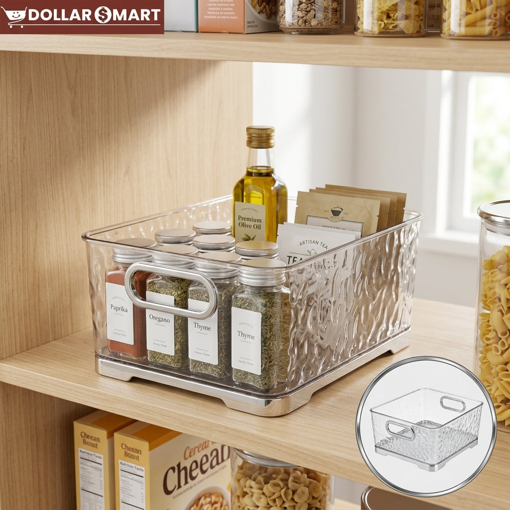 Acrylic Basket Sliver edges Medium