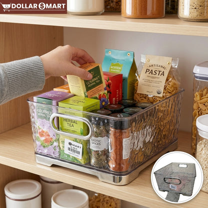 Acrylic Basket Sliver edges Medium