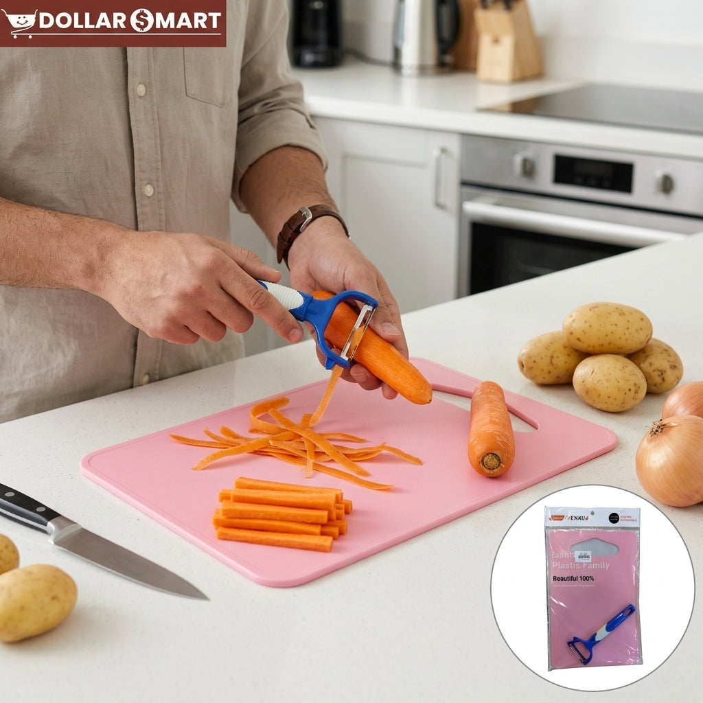 Plastic Cutting Board With Peeler