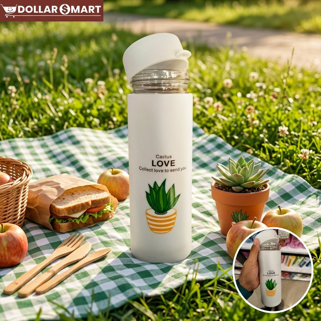 Glass Water Bottle