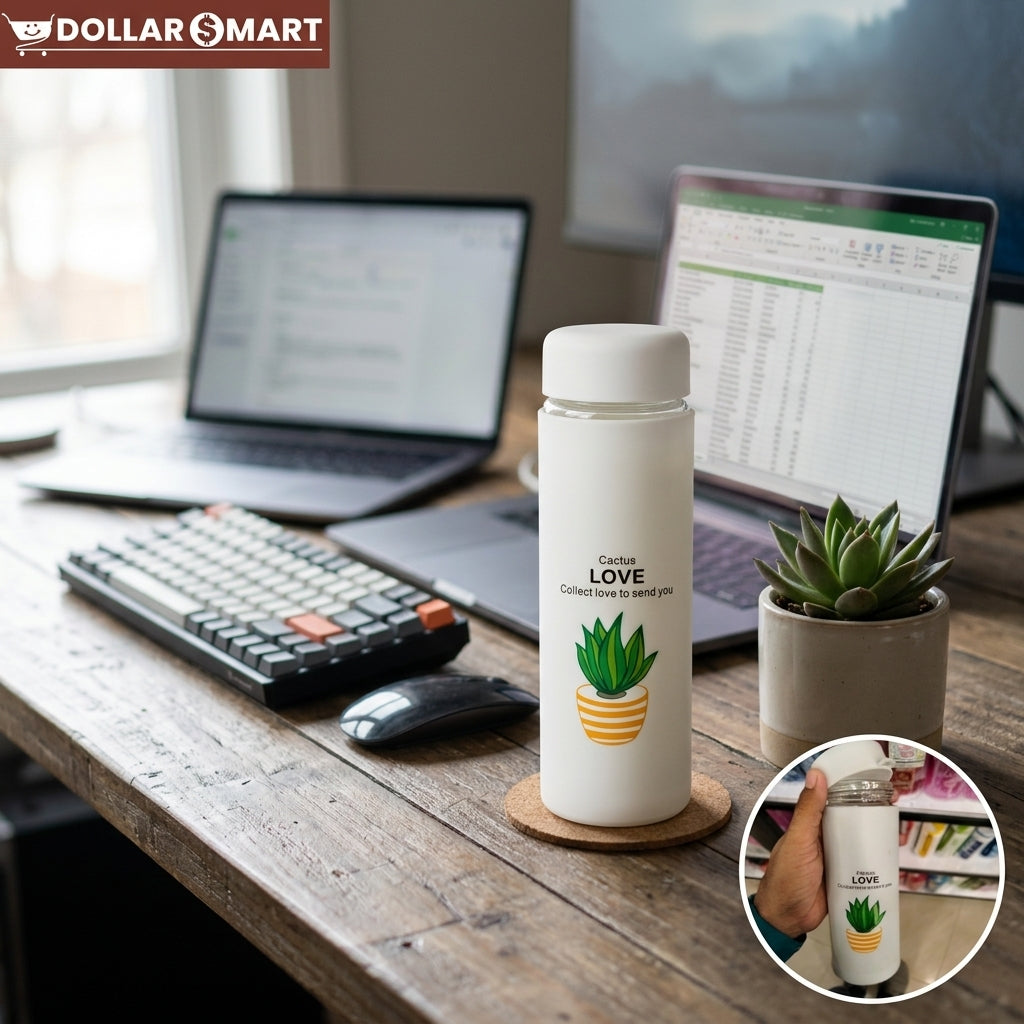 Glass Water Bottle