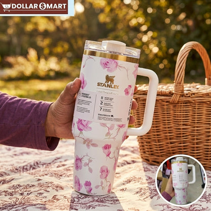 Flower Printed Stanley Tumbler
