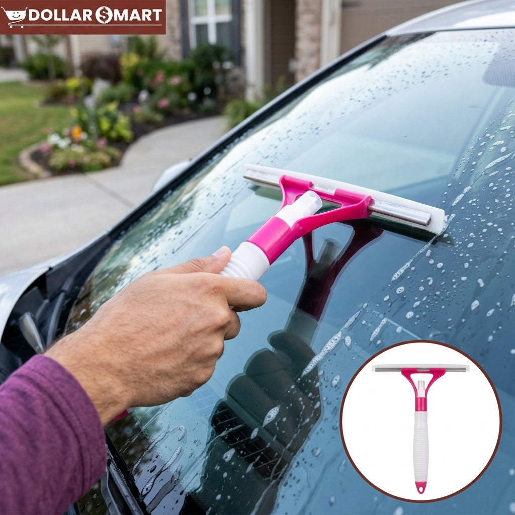 Wiper with sprayer