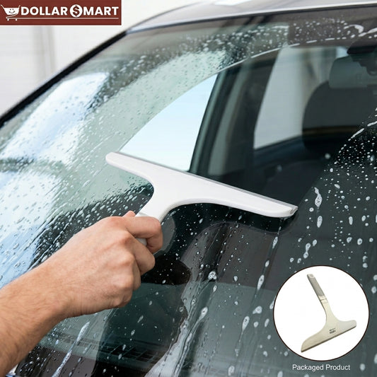 Heavy-duty glass wiper with rubber strip for cleaning car windshields and windows