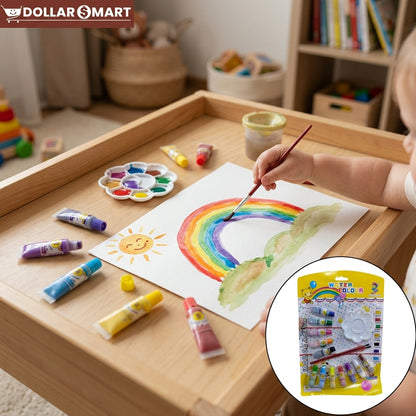 Water Color With Brush 12 pcs