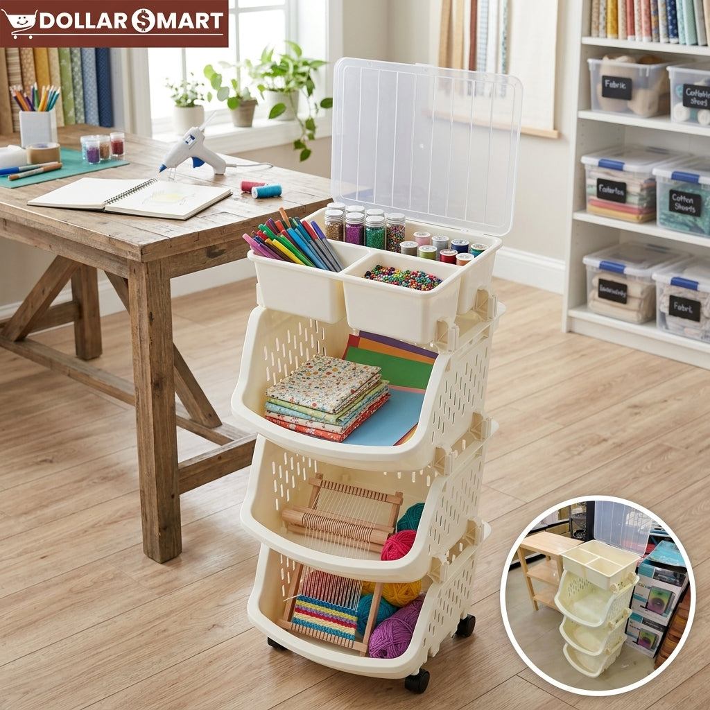 MultiPurpose Kitchen Trolly Rack 4 Layer